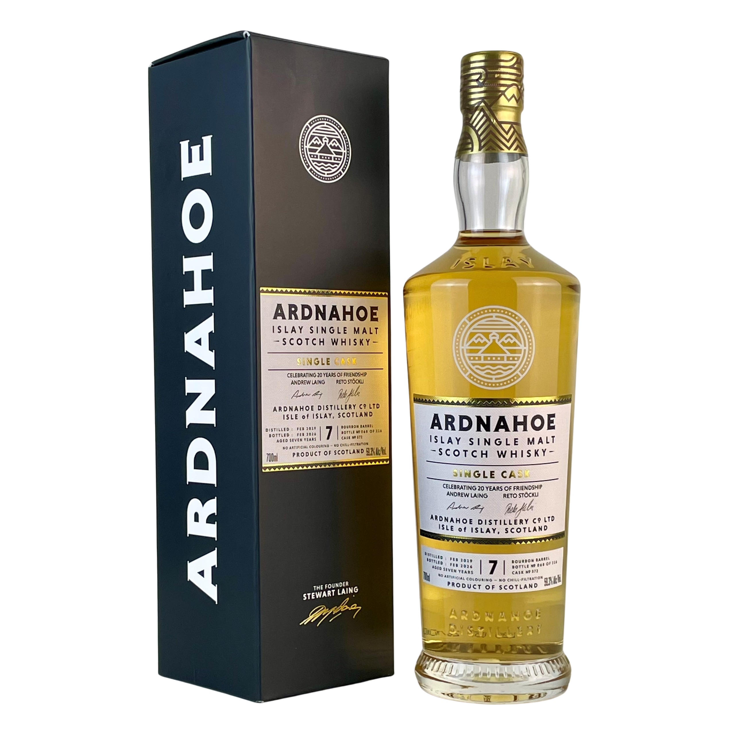 Ardnahoe Bourbon Single Cask 7 Yo 59.3° 70 cl