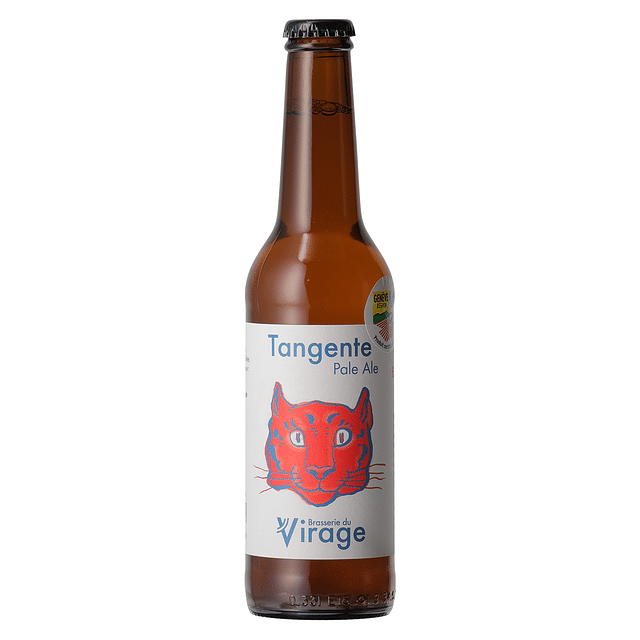 La Tangente est la pale ale de la Brasserie du Virage. C'est une bière blonde de soif à 4.8% de volume alcool, infusée à cru au houblon Centennial et Mosaic. Savourez cette pale ale fruitée, sèche et légère avec une amertume franche en toutes occasions. À consommer avec modération.