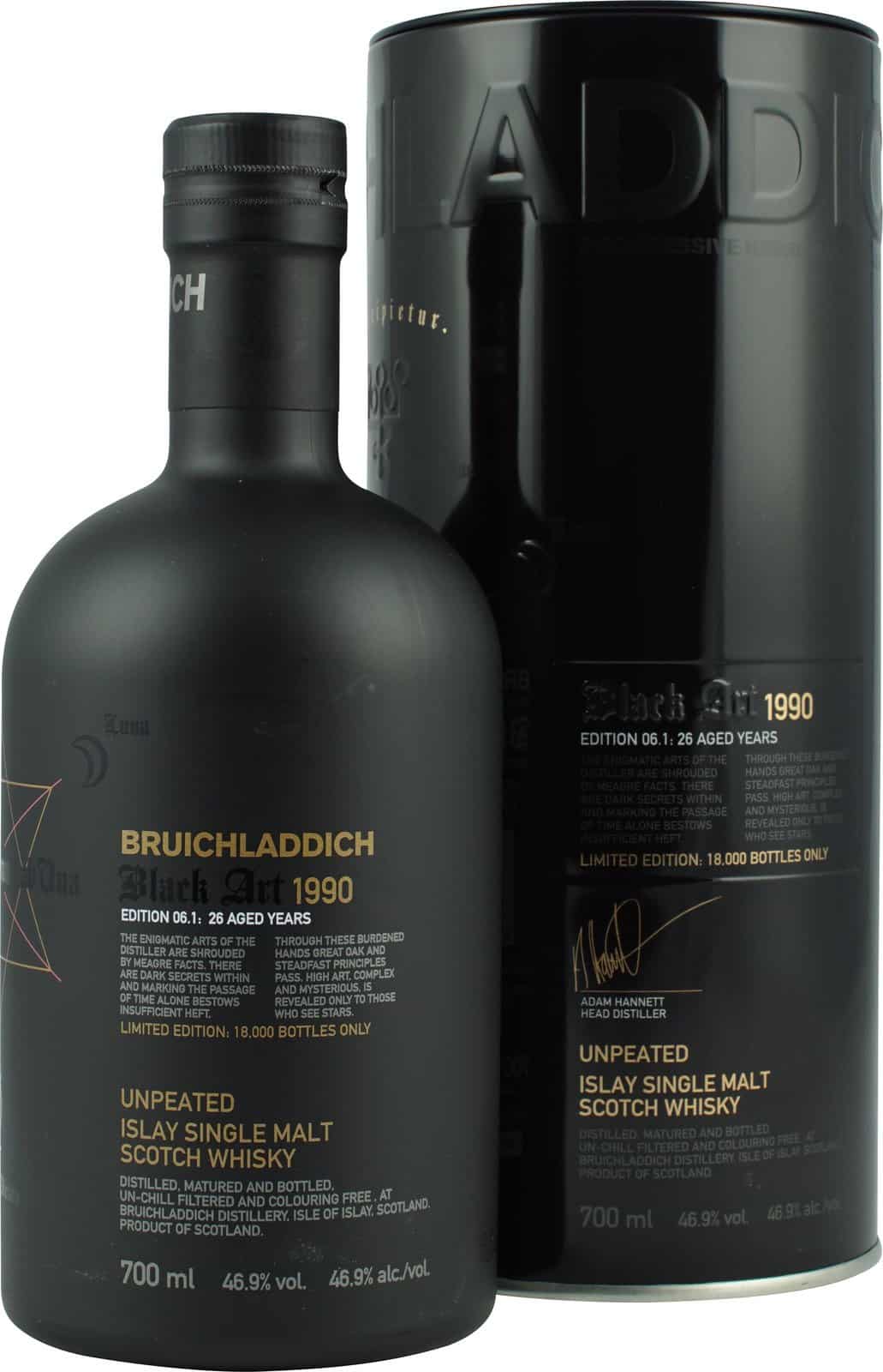 Bruichladdich Black Art 6.1 1990 26 years 70 cl 46.9°° (9.5°)