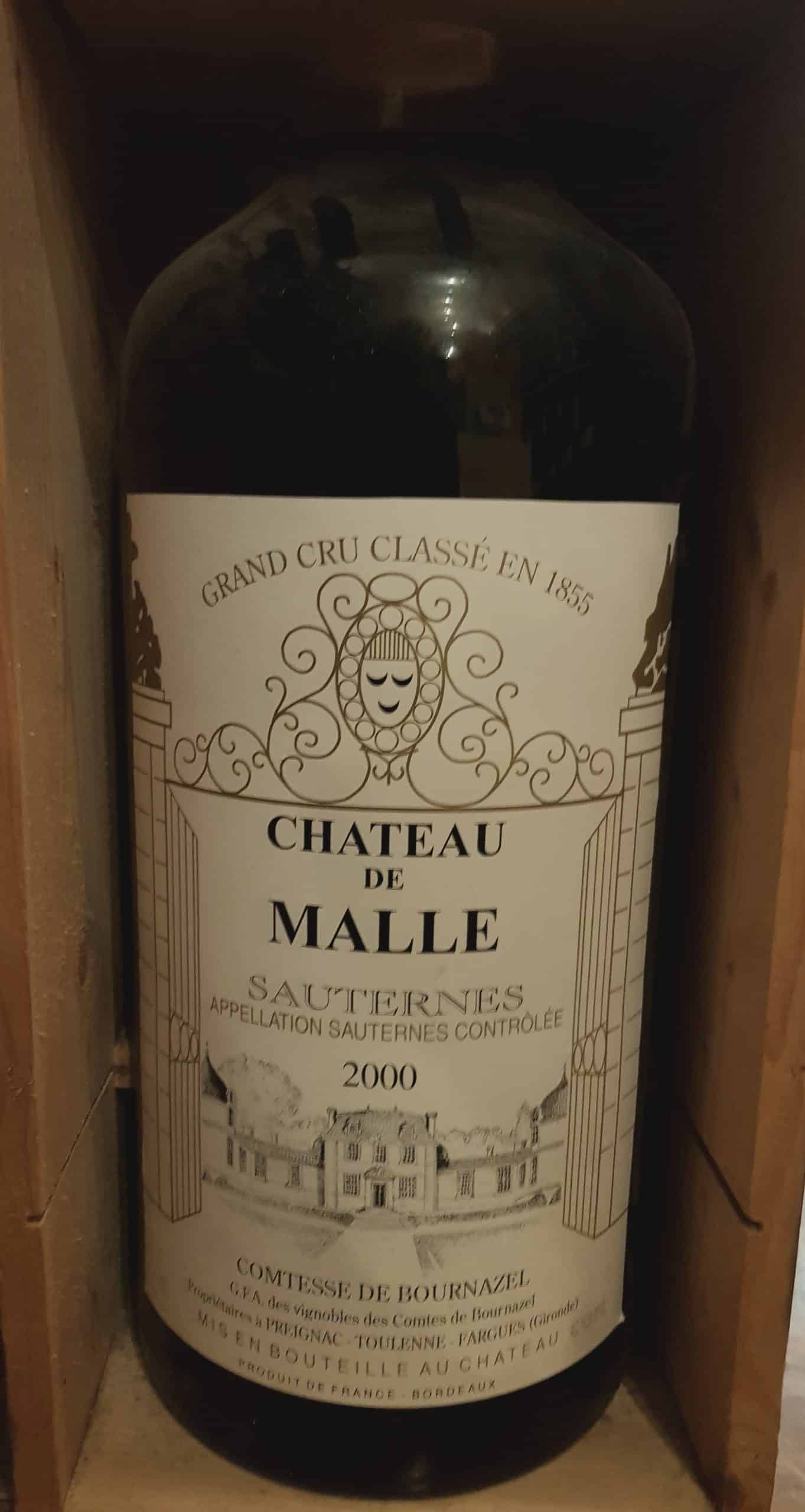 Château de Malle Sauternes 2000 17 Litres