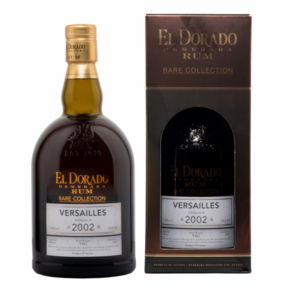 Rum El Dorado Rare Versailles 2002 70 cl 63° proof