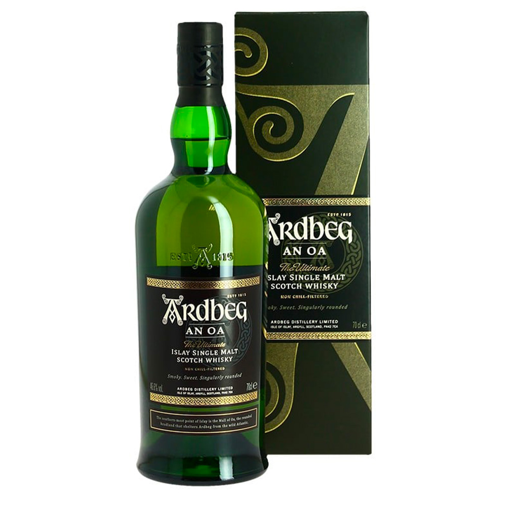 ARDBEG AN OA ISLAY WHISKY SINGLE MALT 70CL 46.6° ALCOHOL