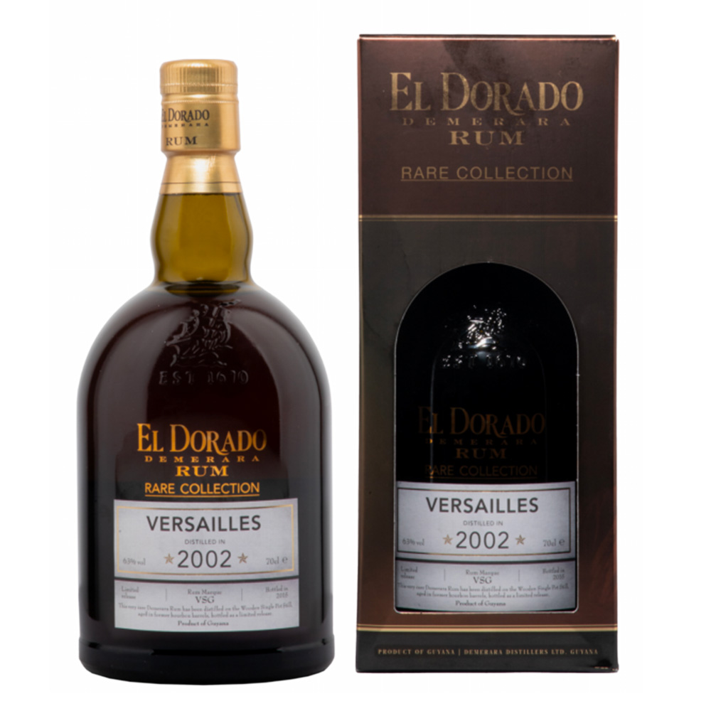 El Dorado Rare Versailles Rum 2002 70 cl 63° proof